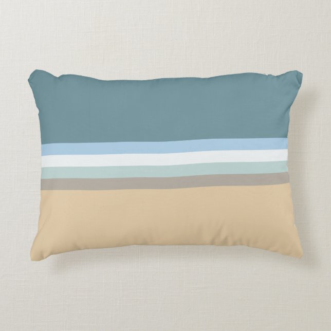 Six Colour Combo Decorative Pillow (Front)