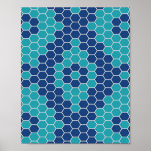 Six corners pattern 2 poster