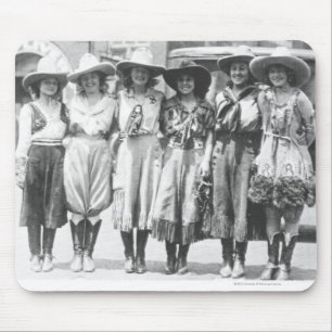 Six cowgirls at Cheyenne Frontier Days. Mouse Pad