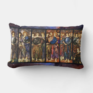 SIX DAYS OF CREATION ANGELS by Edward Burne Jones  Lumbar Pillow
