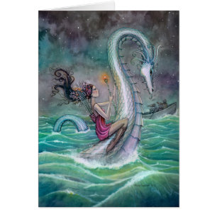 Six de Wands Tarot Imaginaire Art Sea Serpent