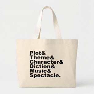 Six Element of Poetics and Drama by Aristotle Large Tote Bag