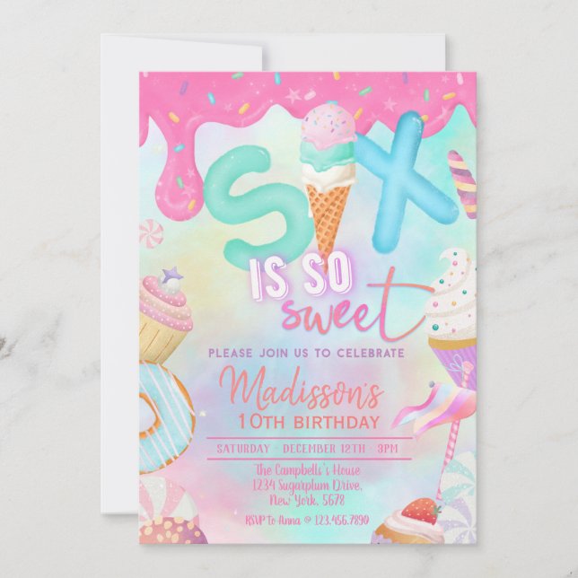 six est une invitation si douce (Devant)