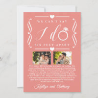 Six Feet Apart Wedding Postponement Change of Date