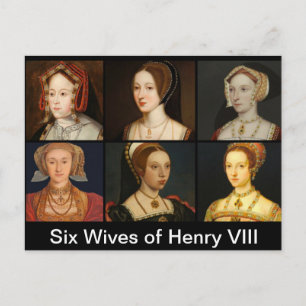 Six femmes de Henri VIII Carte postale
