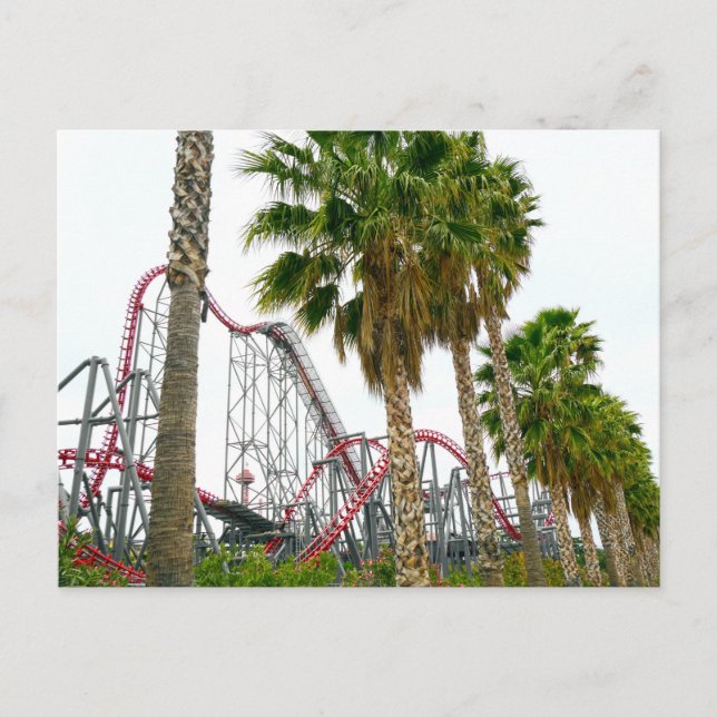 Six Flags Magic Mountain Postcard (Front)