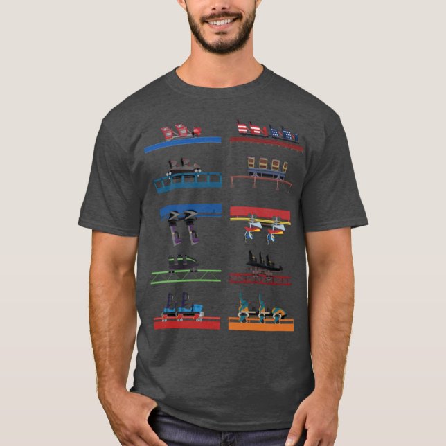 Six Flags Over Georgia Coaster s Design T-Shirt (Front)