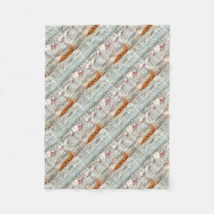 Six Flamingos A Wading Watercolor Fleece Blanket
