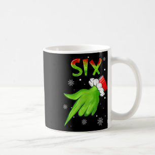 Six Funny Six Seven 6 7 Meme Santa Christmas Xmas  Coffee Mug