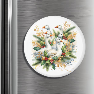 Six Geese a-Laying   Twelve Days of Christmas Magnet