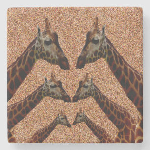 Six Giraffes,  Stone Coaster