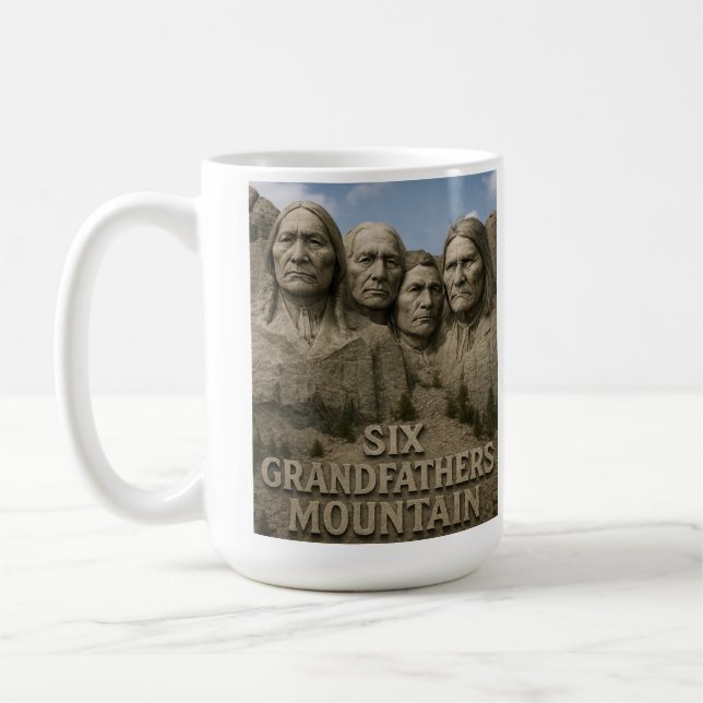 Six Grandfathers Coffee Mug (Left)
