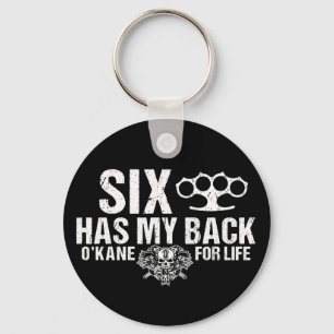 Six Has My Back Keychain