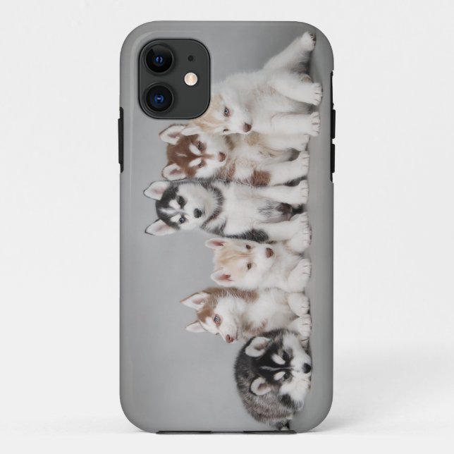 Six huskies Case-Mate iPhone case (Back)