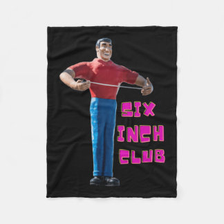 Six Inch Club Sticker  Fleece Blanket