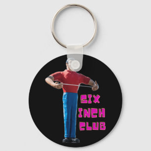 Six Inch Club Sticker  Keychain