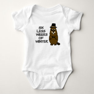 Six less weeks of winter baby bodysuit