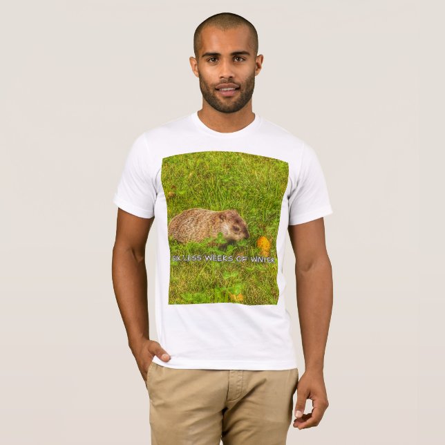 Six less weeks of winter t-shirt (Front Full)