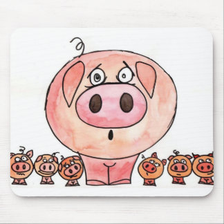 Six little pigs mouse pad