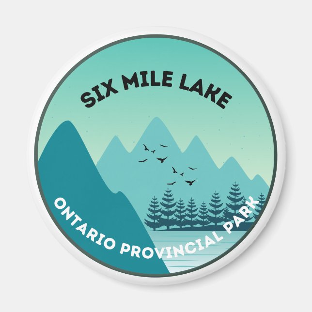 Six Mile Lake Ontario Provincial Park Magnet (Front)