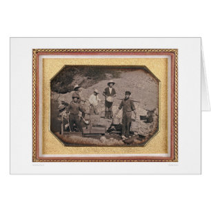 Six miners with rocker, wheel barrows... (40046)