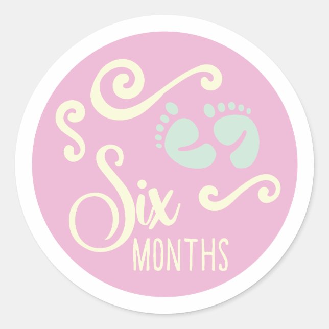 Six Months Stickers (Front)