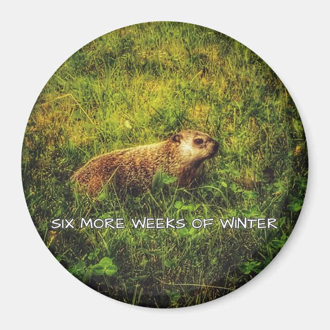 Six more weeks of winter magnet (Front)