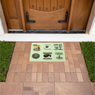 Six Motivational Lawn Bowls Designs, Doormat
