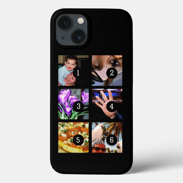 Six of Your Photos to Make Your Own Original Case-Mate iPhone Case (Back)
