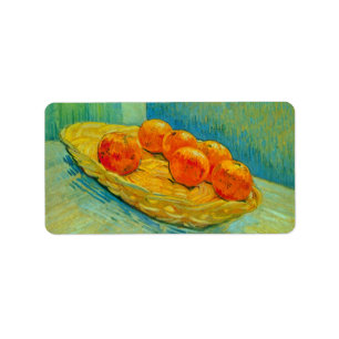 Six Oranges by Vincent van Gogh Label