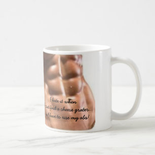 "Six Pack Abs" - Cheese Grater Mug - Customizable