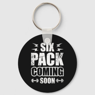 Six Pack Coming Soon 2  Keychain