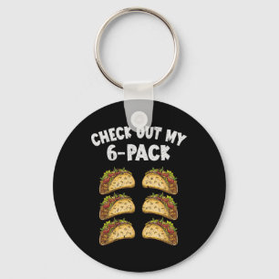 Six Pack Taco Cinco De Mayo Mexican Men Keychain