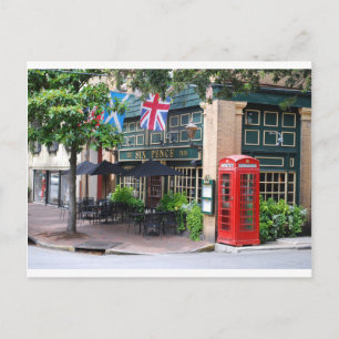 Six Pence Pub Savannah, GA Postcard