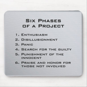 Six Phases of a Project Mouse Pad