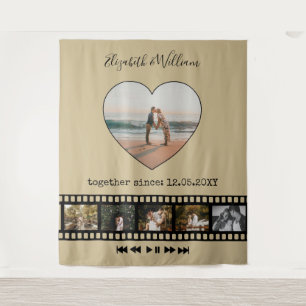 Six Photos Collage Movie Inspiring Photo Backdrop Tapestry