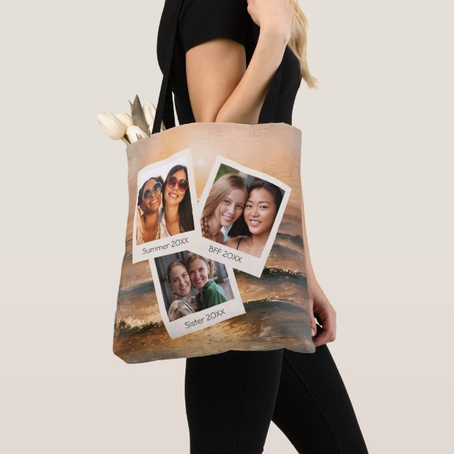 SIX PHOTOS Personalized Tote Bag (Close Up)