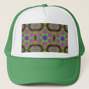 six-point starts hippie groovy trucker hat