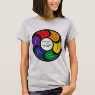 Six principes de T-shirt de médecine de