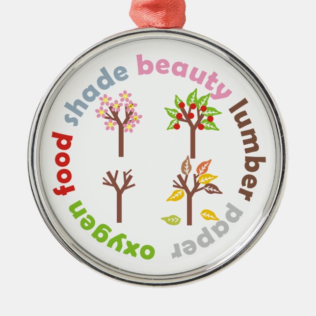 Six raisons de Plante d'un arbre ornement personna (Devant)