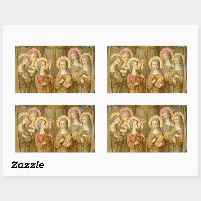 Six Saints of the Poor Clares (SAU 027b) Sticker (Sheet)