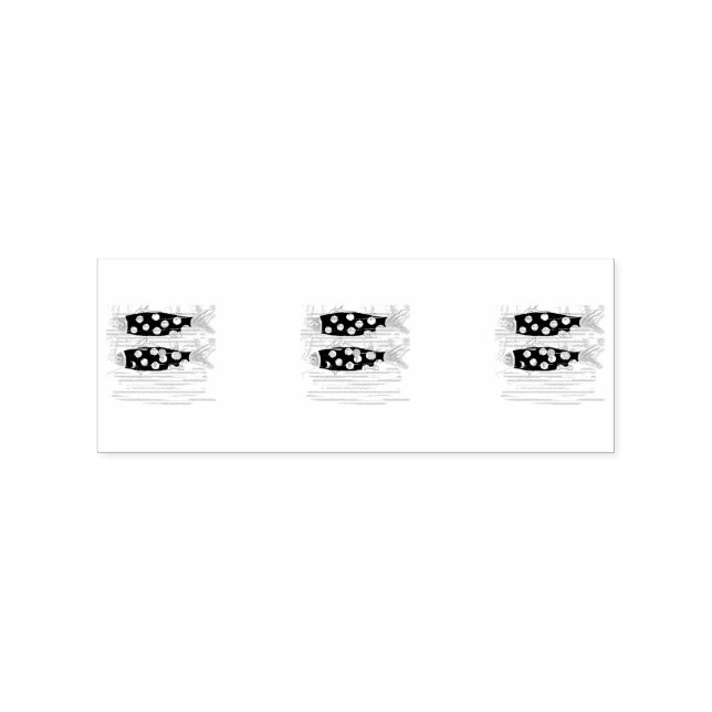 Six Salmon Thunder_Cove Rubber Stamp (Imprint)