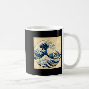 Six Seven 67 6-7 Japanese The Great Wave Off Kanag Coffee Mug