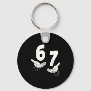 Six Seven 67 6 7 Kids 67 Teen Boys 6 7 Meme Hands  Keychain