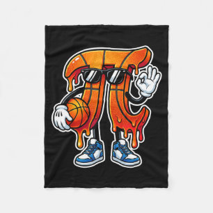 Six seven 67 bruh 6 7 happy day basketball fleece blanket