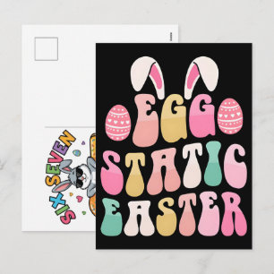 Six Seven 67 Bruh Easter Bunny Meme T-Shirt Funny Holiday Postcard