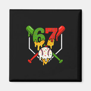 Six Seven 67 Bysebyll Ice Cream Drip Cool Gen Alph Magnet