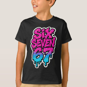 Six Seven 67 Bysebyll Ice Cream Drip Mason Meme Ki T-Shirt