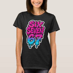Six Seven 67 Bysebyll Ice Cream Drip Mason Meme Ki T-Shirt