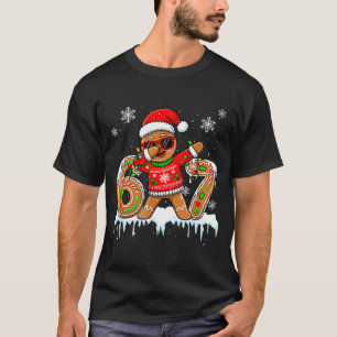Six Seven 67 Christmas Funny Santa Gingerbread Dab T-Shirt